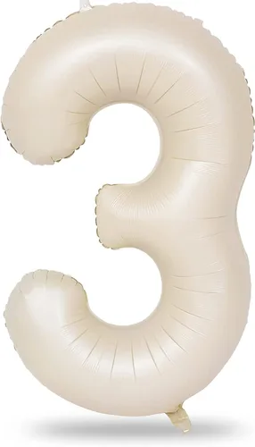 Miniatura 96 de Globo dorado champán con el número 5, globos de aluminio autoinflables grandes de 40 pulgadas del 0 al 9, globo de helio digital 5 dorado claro