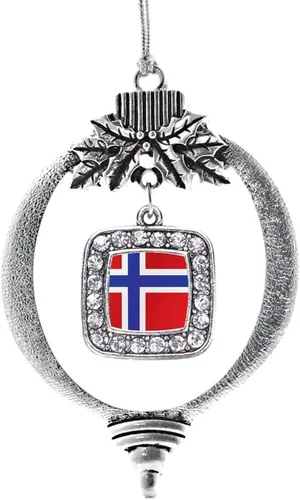 Miniatura 163 de Inspired Silver - Nana púrpura - Adorno de Navidad plateado - Adorno cuadrado para árbol de Navidad con circonita cúbica - Decoración colgante