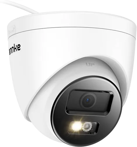 ANNKE Cámara de seguridad C800 4K PoE con detección de humanos/vehículos AI, cámara IP con audio, gran angular, acceso remoto, visión nocturna de