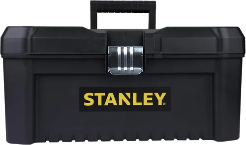STANLEY Caja de herramientas esenciales (16 pulgadas), solución de almacenamiento duradera con bandeja extraíble y organizadores, para