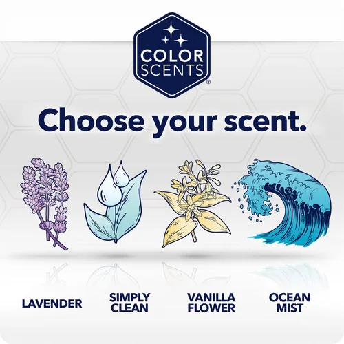Miniatura 8 de Color Scents Bolsas de basura altas para cocina, 13 galones, 100 bolsas (1 paquete de 100 unidades), cordón - Bolsa blanca en lavanda + aroma a