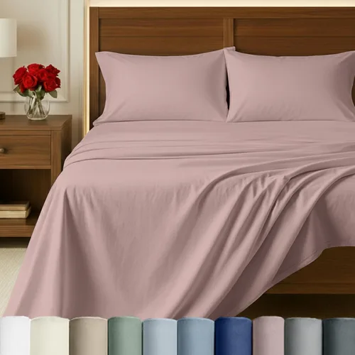 Miniatura 14 de California Design Den Sábanas de Cama 100% Algodón Egipcio - Juego de Sábanas King de Lujo Auténtico Certificado con Bolsillos Profundos, Satén