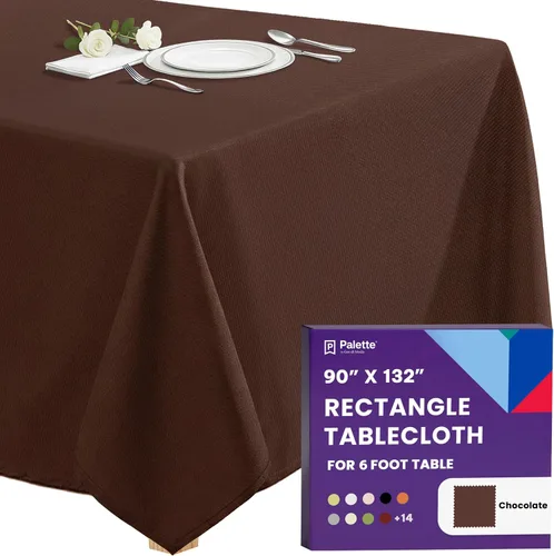 Miniatura 58 de Gee Di Moda - Mantel rectangular de 60 x 84 pulgadas – Mantel rectangular de poliéster lavable para mesa de 5 pies