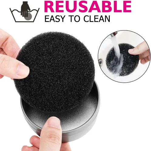 Miniatura 4 de Luxspire Limpiador de brochas de maquillaje, removedor de esponja de lavado rápido, color de cepillo de maquillaje, herramienta limpiadora