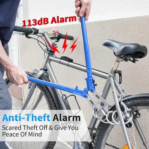 Miniatura 3 de WSDCAM Sistema de alarma con sensor de vibración antirrobo de 113 dB para bicicleta eléctrica, motocicleta, carrito de golf, remolque, buzón, puerta