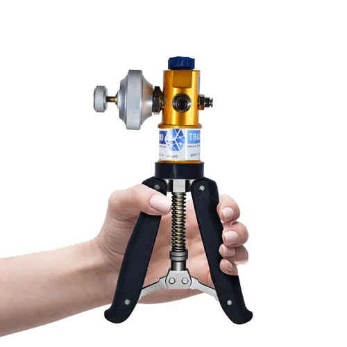 Calibrador manual de presión y vacío (rango: -13 a 435 PSI) (solo bomba manual) para laboratorios de calibración, calibración de campo y calibración