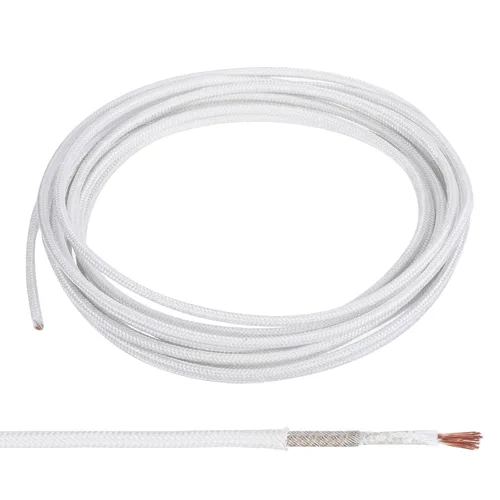 Miniatura 10 de PATIKIL Cable de alta temperatura de 14.8 pies, 9 AWG, -76.0-662.0 °F de fibra de vidrio de mica aislado, cable electrónico flexible resistente al
