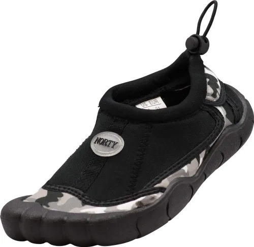 NORTY Zapatos de agua para niños y niñas Calcetines de natación para playa, barco y piscina Diseño Skeletoe Barefoot Esenciales de crucero para