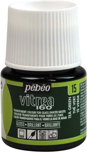 Miniatura 28 de Pebeo Vitrea 160 - Pintura para vidrio brillante, botella de 45 ml - Azul lapislázuli