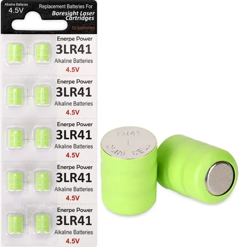 Paquete de 10 baterías de repuesto 3AG3 / 3LR41 / 3x392 de 4.5 V para todos los cartuchos láser de visión