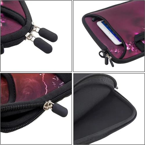 Miniatura 6 de RICHEN - Bolso cruzado con asa para laptops, iPads, libros electrónicos y tabletas infantiles, con bolsillo Flores