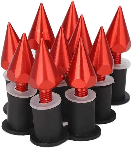 Tornillos de púas para parabrisas parabrisas Tornillos M5 Tuercas para motocicletas, scooters y vehículos, sujetadores de aleación de aluminio CNC