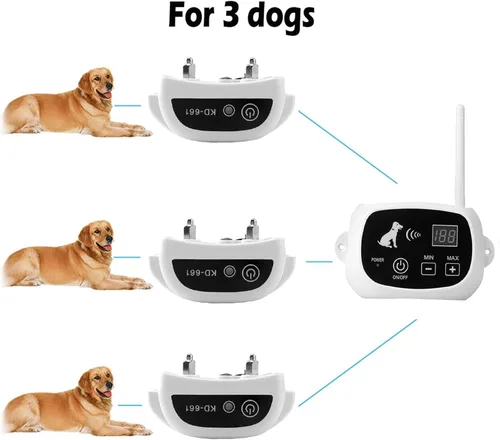 Miniatura 6 de Valla inalámbrica para perros, sistema eléctrico de contención de límites para perros, rango ajustable de hasta 1640 pies, collar de entrenamiento