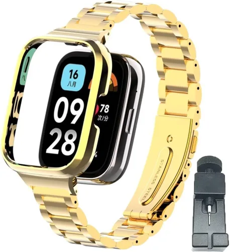 Miniatura 10 de Compatible con Xiaomi Redmi Watch 3 Active Bands, correa de repuesto de metal de acero inoxidable para reloj inteligente Redmi Watch 3 Active