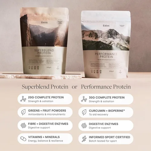 Miniatura 3 de Form Superblend Protein - Proteína vegana en polvo con superalimentos, vitaminas y minerales, 0.71 onzas de proteína a base de plantas por porción