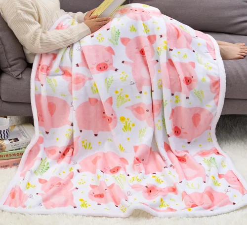 Miniatura 11 de Manta de cerdo, cerdito rosa para niñas, mantas de animales de peluche para niños y adultos, cerdos en una manta, regalos para amantes