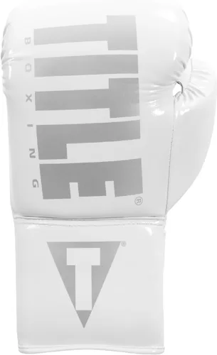 Miniatura 3 de TITLE Boxing Inferno Intensity Guantes de Entrenamiento con Cordones - MMA, Kickboxing, Saco de Boxeo, Sparring - 14, 16, 18 oz Blanco