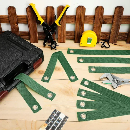 Miniatura 7 de 48 correas de soporte de árbol de 15.7 pulgadas para estacar, lazos de árbol para estacas de árboles recién plantados rectos y protección contra