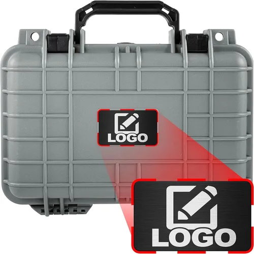 Miniatura 6 de Eylar Caja rígida para equipo de protección y cámara con placa de logotipo personalizada, caja seca impermeable con espuma de 11.6 pulgadas, 8.3