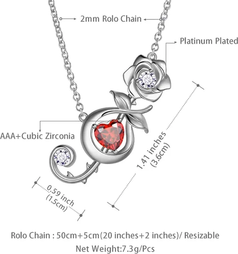 Miniatura 6 de beautlace Rosa Notas Musicales Collares PlataNegro Pistola Plateado Treble Clef Music Note Colgante Flor Regalos para Mujeres KP0227