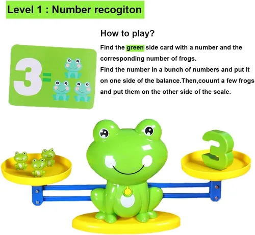 Miniatura 2 de Frog Balance Cool Math Counting Game Educativo Aprendizaje Temprano Escala STEM Juguetes Regalos para Niños Preescolares Niños de 3 4 5 6 años
