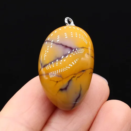 Miniatura 6 de QSLLER 20 piezas Colgantes de Piedras de Cristales Naturales Amatista Cuarzo Rosa Gemas Pulidas Lisas Dijes para Hacer Joyas DIY Collares Aretes