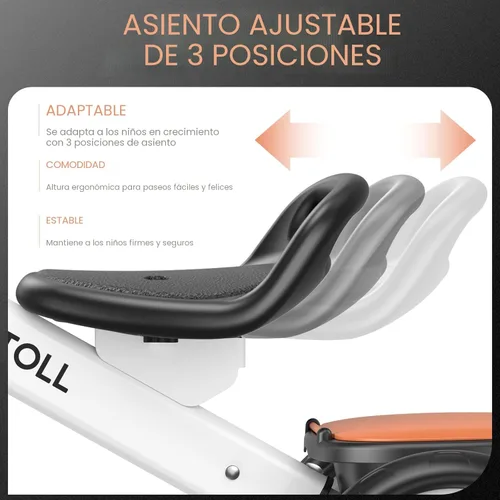 Miniatura 3 de Umatoll Triciclo para niños pequeños de 2 a 5 años, bicicleta ajustable para niños pequeños juguetes al aire libre, regalo de cumpleaños para niño