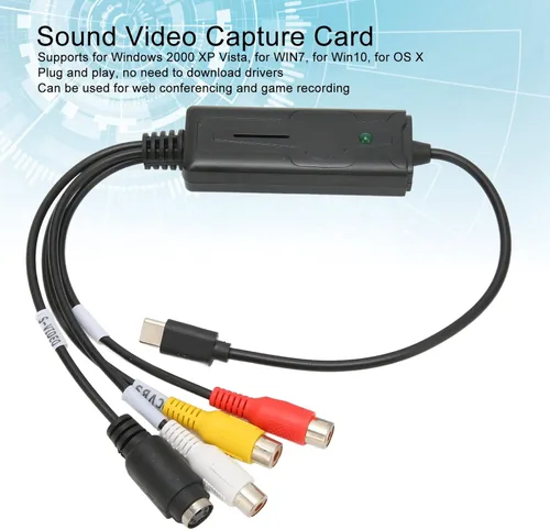Miniatura 3 de Tipo C Audio Video Capture Card to USB Converter, Adaptador para Vista para para OS para 10/8.1/8/7, para conferencias, grabación