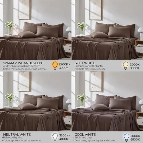 Miniatura 216 de Southshore Fine Living, Inc. Juego de 7 piezas de sábanas King divididas para cama ajustable, juego de sábanas King divididas con bolsillo de 21
