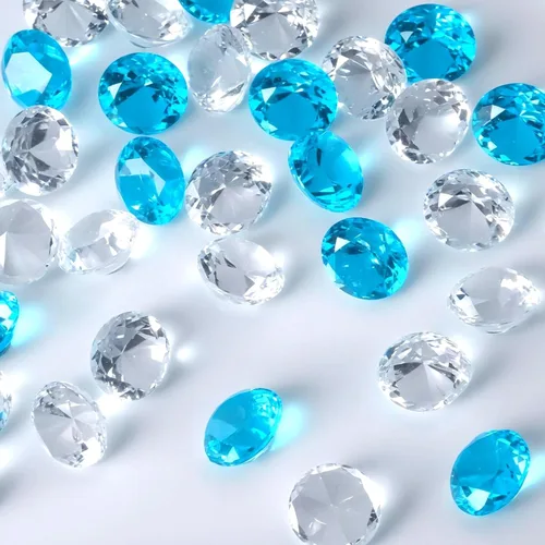 Miniatura 18 de Babenest - Relleno de jarrón de gemas falsas de diamantes acrílicos, 240 piezas de diamantes de imitación de 3/4 pulgadas, joyas de cristal