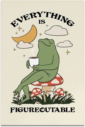 Miniatura 15 de Arte de pared "Slow Down You’re Doing Fine" Retro Minimalista Motivacional Cita Musical Póster Inspirador Letras de Canciones de Media Siglo en Tela