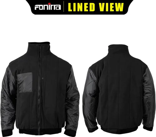 Miniatura 2 de FONIRRA - Chaquetas bomber de alta visibilidad con forro polar, ANSI Clase 2, chaqueta reflectante impermeable para hombres