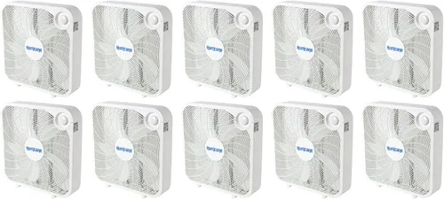Miniatura 11 de Ventilador de pie clásico Hurricane con 3 velocidades silenciosas, negro, 20" - Unidad de enfriamiento de aire eléctrico portátil con cable