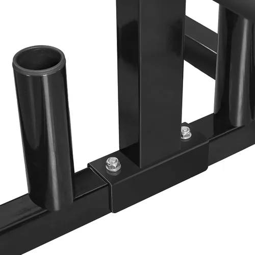 Miniatura 4 de Yaheetech Soporte para placas de mancuernas y mancuernas de 2 pulgadas para árbol olímpico, soporte para placa de parachoques de peso con 2 soportes