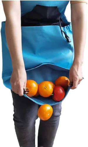 Miniatura 5 de Taoke Delantal de jardinería Oxford impermeable con bolsillos, con correa ajustable y bolsillo para cosecha, regalo para mujeres/hombres