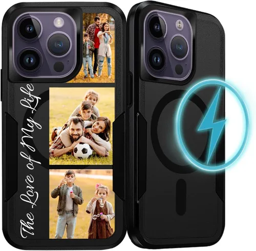 Miniatura 14 de Funda personalizada para teléfono con fotos para iPhone 17 Pro Max Air 16 11 15 14 13 Plus 12 con protección MagSafe personalizada resistente, a
