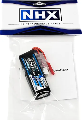 Miniatura 4 de NHX Muscle Pack 2S 7.4V 850mAh 25C Lipo Batería con conector JST