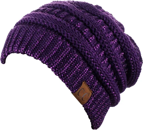 Miniatura 244 de C.C Trendy Warm Chunky Soft Stretch Cable Knit Beanie