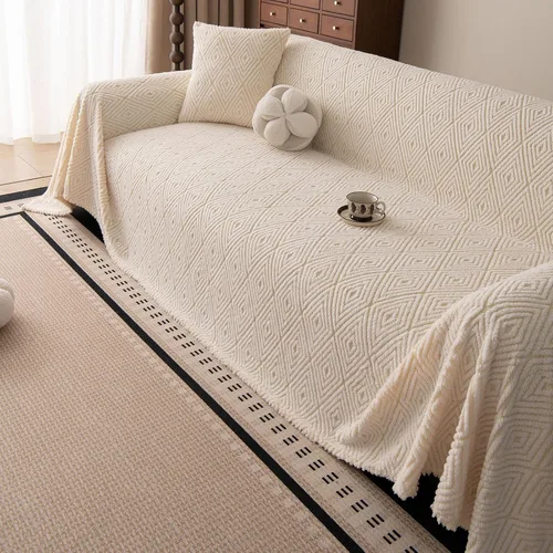 Miniatura 106 de ROOMLIFE Manta Funda Azteca Bohemia para Sofá, Decoración del Hogar Estilo Granja, Fundas de Sofá para Loveseat, Sofás de 2/3 Cojines, Apta
