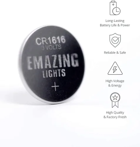 Miniatura 2 de EmazingLights Baterías CR1616 de 3 voltios, batería de botón de litio de 3 V (20 unidades)