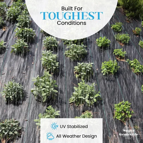 Miniatura 5 de Super Geotextile - Tela geotextil tejida para estabilización de entradas de vehículos y carreteras, base de construcción, control de erosión, grado