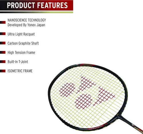 Miniatura 4 de Yonex Nanoray 70 - Raqueta de bádminton ligera