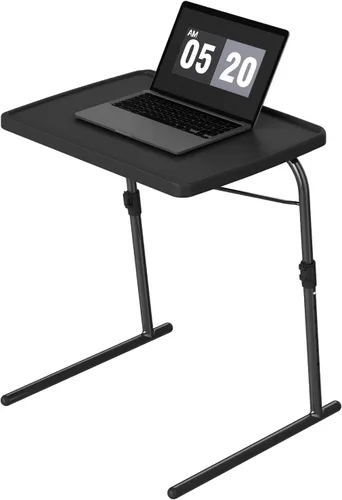 Miniatura 8 de Mesa de bandeja de TV, 16.9 x 22 x 29.1 pulgadas, mesa de comedor plegable XL con 6 ajustes de altura y 3 ajustes de ángulo de inclinación
