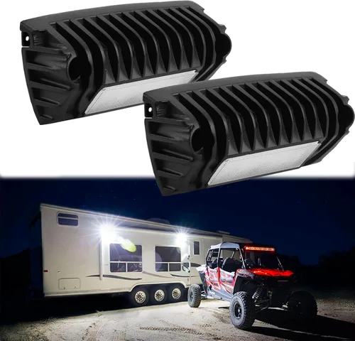 Miniatura 9 de Chelhead Luz LED de 800 lm para porche de caravana, luz exterior de 12 V, iluminación de repuesto ámbar, luces LED de escena compatibles con casas