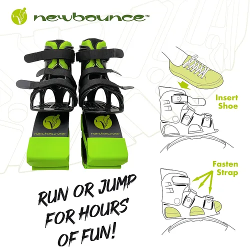 Miniatura 5 de New Bounce Zapatos de salto - Zapatos de salto canguro para niños - Zapatos de luna de ejercicio - Zapatos hinchables para edades de 8 a 12 años
