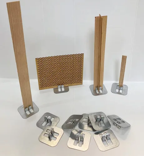 Miniatura 3 de PXBBZDQ Soportes de mecha de madera para hacer velas, clips de mecha de madera, adecuados para la mayoría de contenedores de velas (100 unidades)