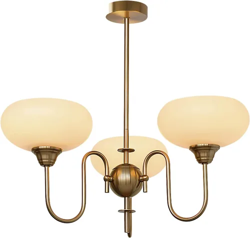 Miniatura 17 de BOKT Candelabro Francés de Oro y Blanco Moderno de 3 Luces para Comedor Sobre Mesa Candelabros Vintage para Vestíbulo Ajustables
