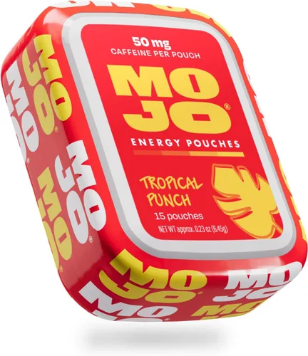 Miniatura 13 de Bolsas de Energía MOJO Sabor Menta, 50 mg de Cafeína por Bolsa, 15 Bolsas, Paquete de 5