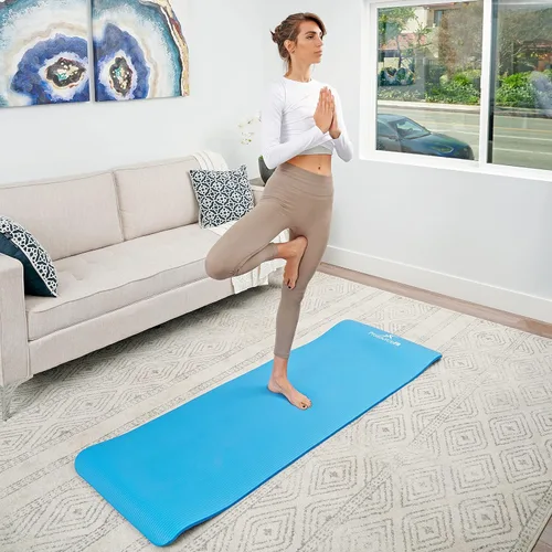 Miniatura 7 de ProsourceFit Extra Thick Yoga and Pilates Mat 1/2” (13mm) or 1" (25mm), 71-inch Long High Density Exercise Mat with Comfort Foam and Carrying Strap