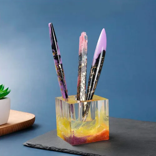 Miniatura 7 de 3 moldes de resina para bolígrafo, moldes de resina epoxi con 45 recambios de bolígrafo de tinta, moldes de silicona para bolígrafos de silicona